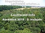 RÜCKBLICK 2019 – 2. Halbjahr ★ Homepage der Bürgerinitiative Stutensee Lachwald-erhalten für mehr Demokratie + Transparenz + Bürgerbeteiligung • auch bei Bürgerbegehren und Bürgerentscheid – Mitglied der BundesBürgerInitiative Waldschutz BBIWS zum Schutz von Wald • Natur und Klima in der Waldkrise mit der Forderung um mehr Beachtung von Umweltschutz • Naturschutz • Klimaschutz und Reform der Waldgesetze